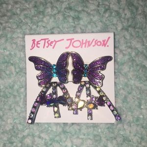 Betsey Johnson | women's butterfly earrings